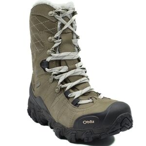 Women's US Size 7.5 Wide - Oboz Bridger 9" Insulated B-DRY Boot